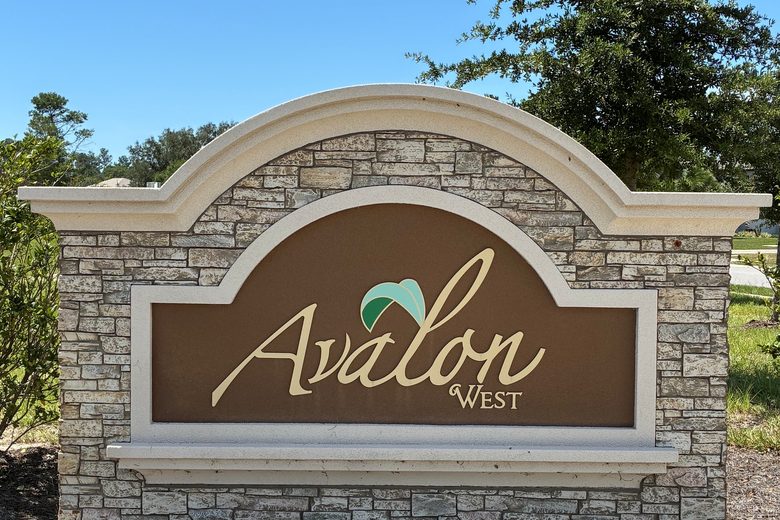 Avalon West entrance sign