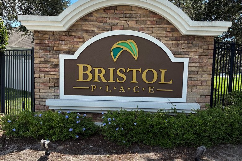 Bristol Place entrance sign