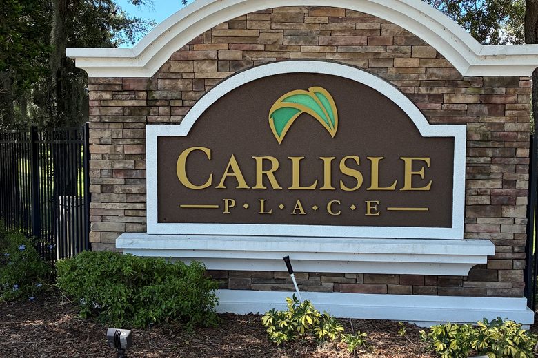 Carlisle Place entrance sign