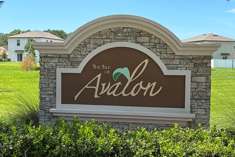 The Isle of Avalon entrance sign